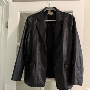 Vintage Chadwicks Black Blazer Sleek Tailored Design